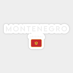 Montenegro flag, Montenegrin flag Sticker